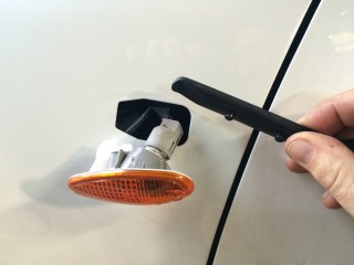 Tool for removing side marker light. I used a plastic bike tire tool.