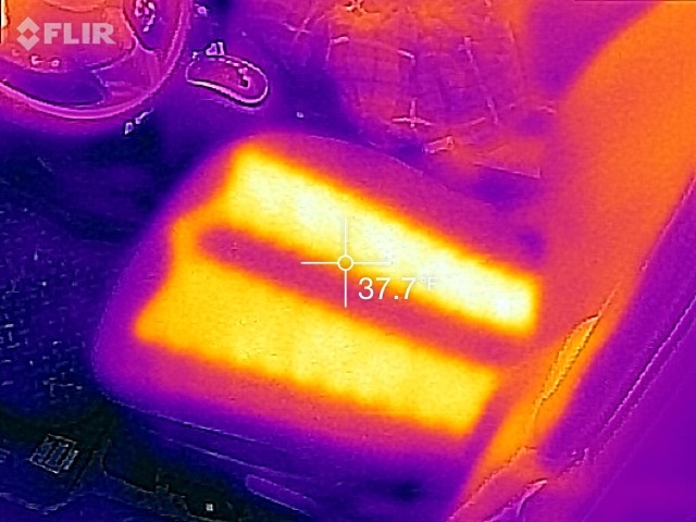 Electric Car Heater Thermal Imaging