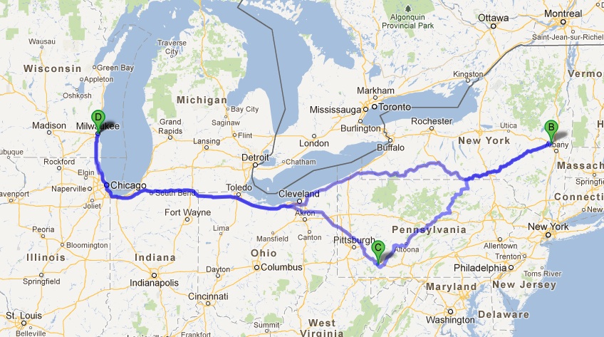 Eco-Roadtrip! Milwaukee, Albany NY, Seven Springs PA and back